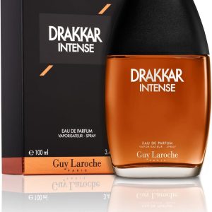 Drakkar Intense de Guy Laroche - Eau de Parfum Séduisant & Ambré - Intense et Puissant, Notes de Bergamote, Daim et Vanille - Parfum pour Homme - 100 ml