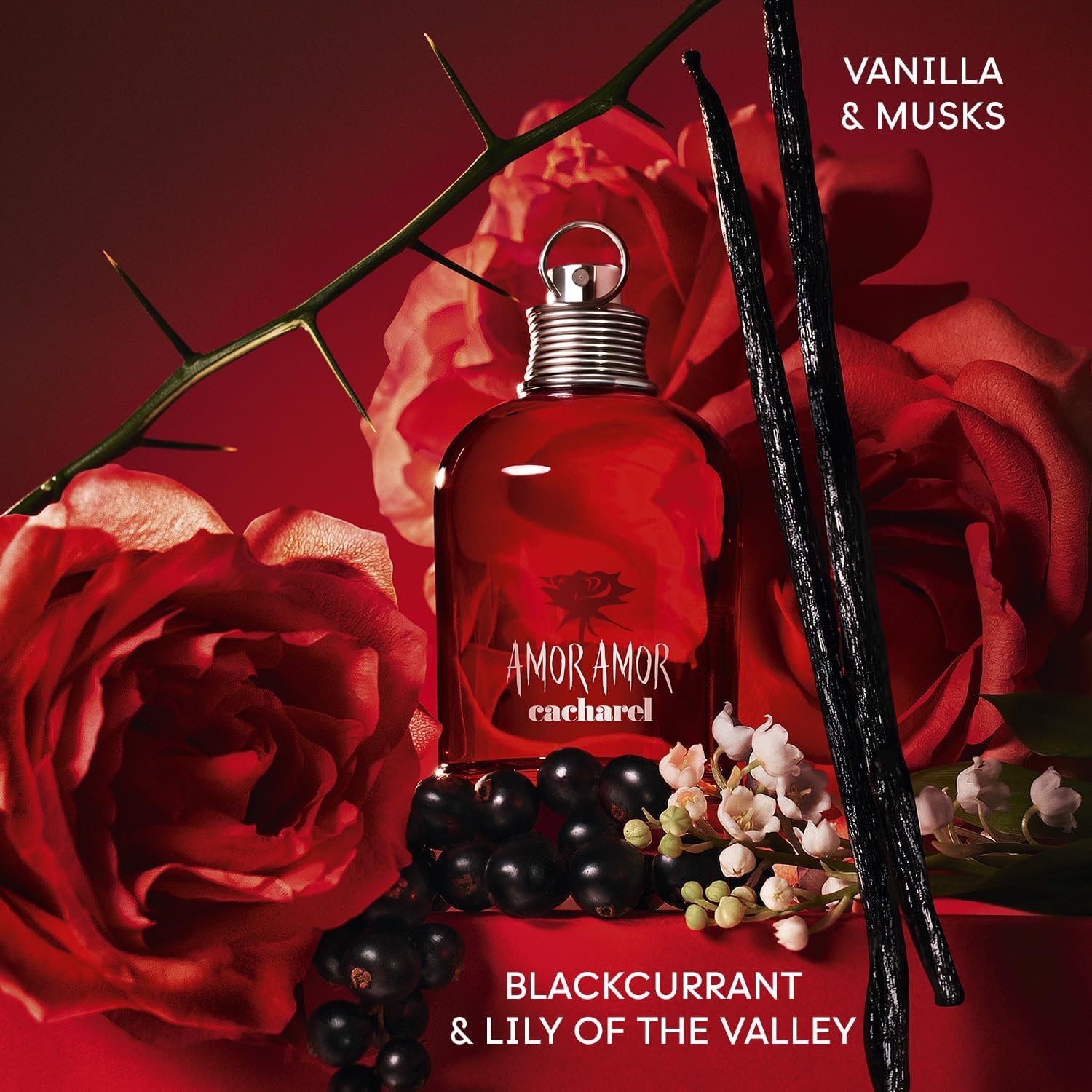 Cacharel - Amor Amor - Eau De Toilette - Parfum Sensuel, Doux et Romantique pour Femme - Une Fragrance Florale, Fruitée et Ambrée - Parfum de Luxe pour Femme – Image 4